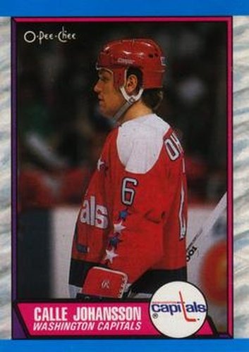 #16 Calle Johansson - Washington Capitals - 1989-90 O-Pee-Chee Hockey