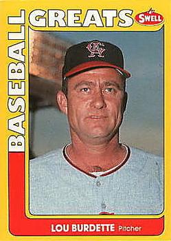 #16 Lou Burdette - California Angels - 1991 Swell Baseball Greats