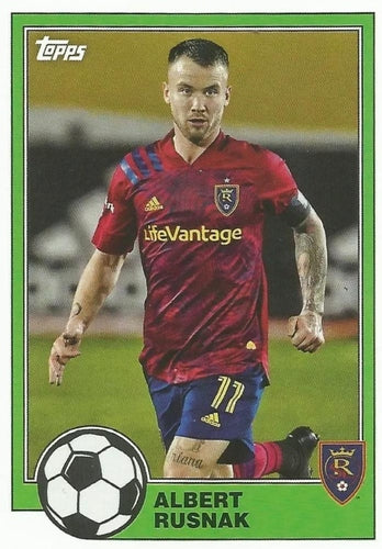 #T81-16 Albert Rusnak - Real Salt Lake - 2021 Topps MLS Soccer - 1981 Throwback