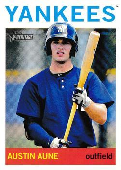 #16 Austin Aune - GCL Yankees - 2013 Topps Heritage Minor League Baseball