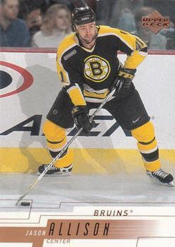 #16 Jason Allison - Boston Bruins - 2000-01 Upper Deck Hockey
