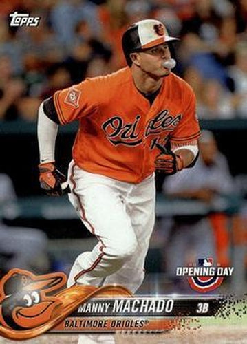 #16 Manny Machado - Baltimore Orioles - 2018 Topps Opening Day Baseball