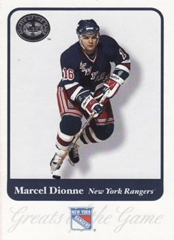 #16 Marcel Dionne - New York Rangers - 2001-02 Fleer Greats of the Game Hockey
