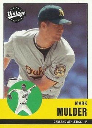 #16 Mark Mulder - Oakland Athletics - 2001 Upper Deck Vintage Baseball