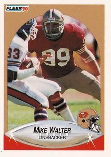 #16 Mike Walter - San Francisco 49ers - 1990 Fleer Football