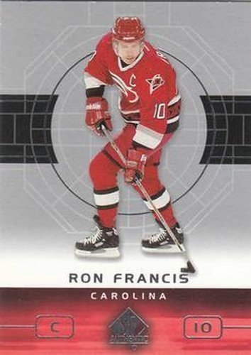 #16 Ron Francis - Carolina Hurricanes - 2002-03 SP Authentic Hockey