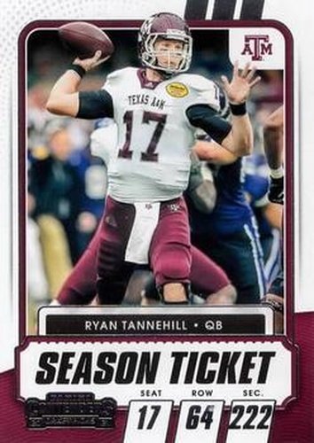 #16 Ryan Tannehill - Texas A&M Aggies - 2021 Panini Contenders Draft Picks Football