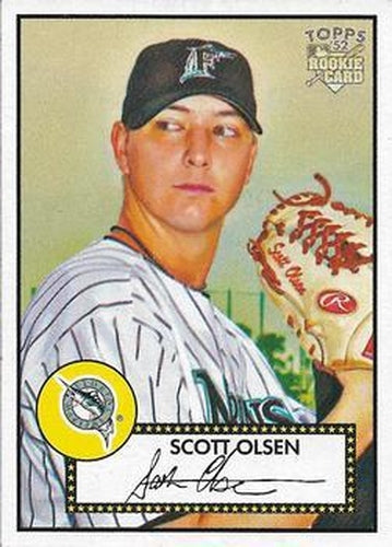 #16 Scott Olsen - Florida Marlins - 2006 Topps 1952 Edition Baseball