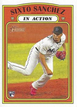 #16 Sixto Sanchez - Miami Marlins - 2021 Topps Heritage Baseball