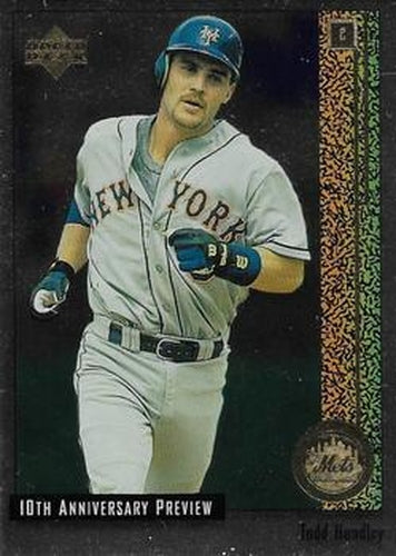 #16 Todd Hundley - New York Mets - 1998 Upper Deck - 10th Anniversary Preview Baseball