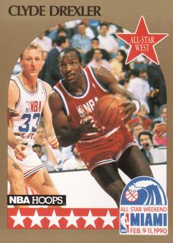 #16 Clyde Drexler - Portland Trail Blazers - 1990-91 Hoops Basketball