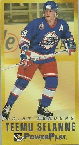 #16 Teemu Selanne - Winnipeg Jets - 1993-94 Fleer PowerPlay Hockey - Point Leaders