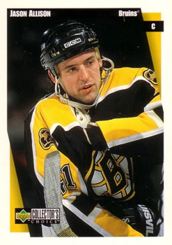 #16 Jason Allison - Boston Bruins - 1997-98 Collector's Choice Hockey