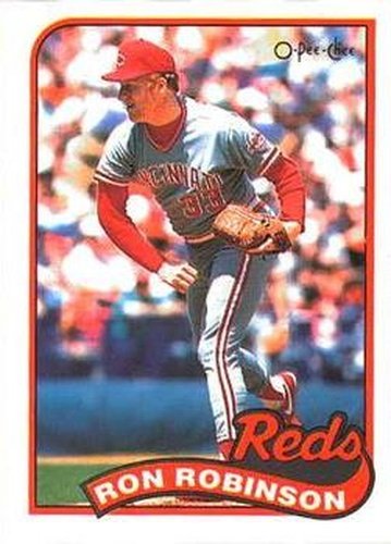 #16 Ron Robinson - Cincinnati Reds - 1989 O-Pee-Chee Baseball