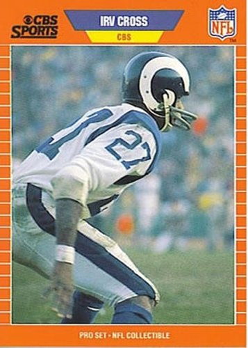 #16 Irv Cross - Los Angeles Rams - 1989 Pro Set Football - Announcers