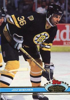 #16 Jim Wiemer - Boston Bruins - 1991-92 Stadium Club Hockey