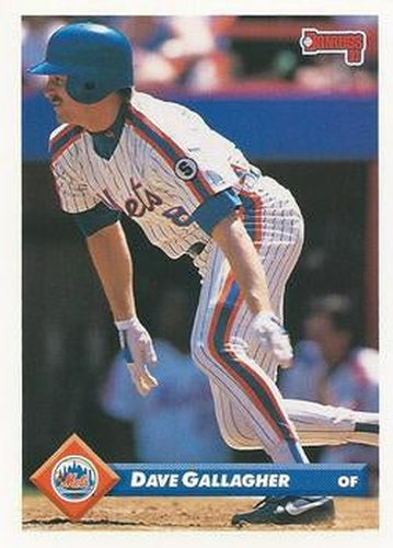 #170 Dave Gallagher - New York Mets - 1993 Donruss Baseball