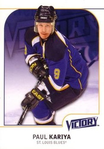 #170 Paul Kariya - St. Louis Blues - 2009-10 Upper Deck Victory Hockey