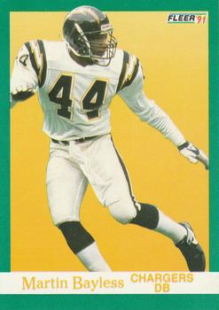 #170 Martin Bayless - San Diego Chargers - 1991 Fleer Football