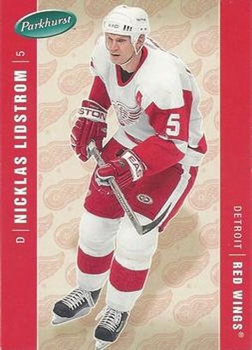 #170 Nicklas Lidstrom - Detroit Red Wings - 2005-06 Parkhurst Hockey