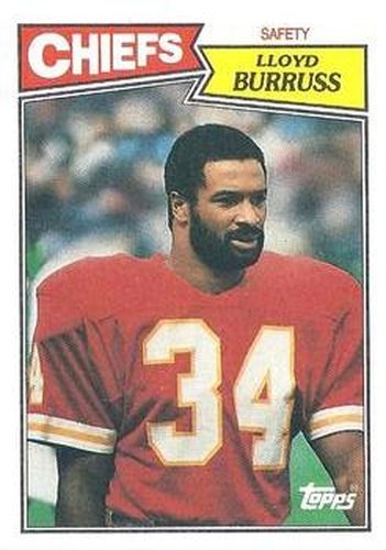 #170 Lloyd Burruss - Kansas City Chiefs - 1987 Topps Football