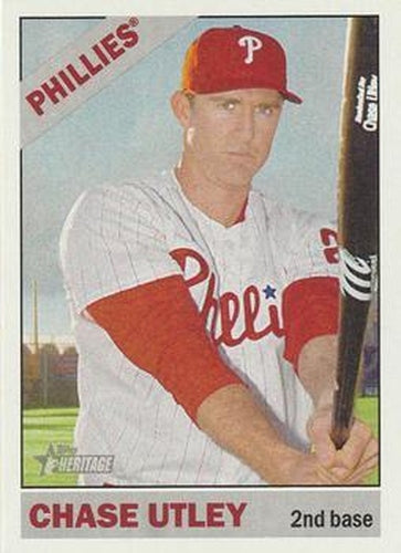 #170 Chase Utley - Philadelphia Phillies - 2015 Topps Heritage Baseball