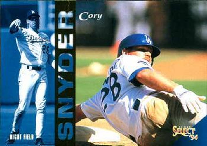 #170 Cory Snyder - Los Angeles Dodgers - 1994 Select Baseball