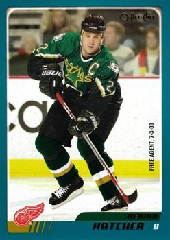 #170 Derian Hatcher - Detroit Red Wings - 2003-04 O-Pee-Chee Hockey