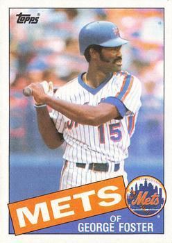 #170 George Foster - New York Mets - 1985 Topps Baseball