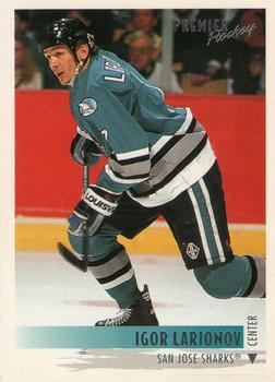 #170 Igor Larionov - San Jose Sharks - 1994-95 Topps Premier Hockey