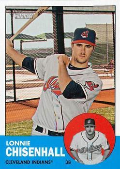 #170 Lonnie Chisenhall - Cleveland Indians - 2012 Topps Heritage Baseball
