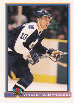 #170 Vincent Damphousse - Toronto Maple Leafs - 1991-92 Bowman Hockey