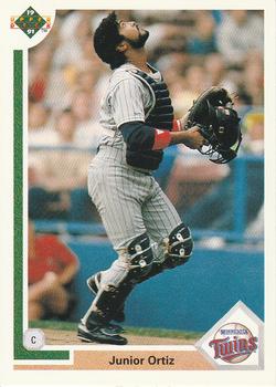 #170 Junior Ortiz - Minnesota Twins - 1991 Upper Deck Baseball