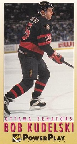 #170 Bob Kudelski - Ottawa Senators - 1993-94 Fleer PowerPlay Hockey