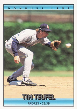 #171 Tim Teufel - San Diego Padres - 1992 Donruss Baseball