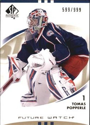 #171 Tomas Popperle - Columbus Blue Jackets - 2007-08 SP Authentic Hockey
