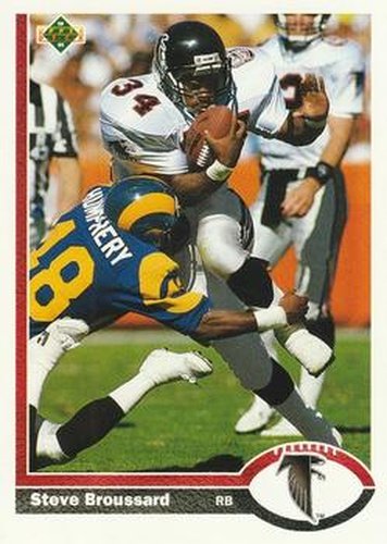 #171 Steve Broussard - Atlanta Falcons - 1991 Upper Deck Football