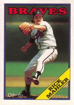#171 Rick Mahler - Atlanta Braves - 1988 O-Pee-Chee Baseball