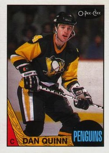 #171 Dan Quinn - Pittsburgh Penguins - 1987-88 O-Pee-Chee Hockey