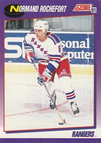 #171 Normand Rochefort - New York Rangers - 1991-92 Score American Hockey