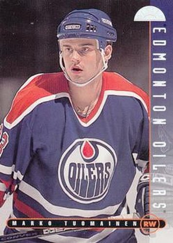 #171 Marko Tuomainen - Edmonton Oilers - 1995-96 Leaf Hockey