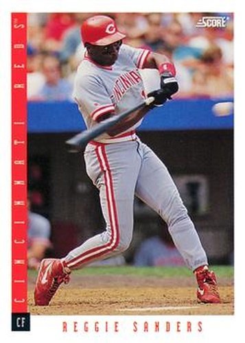 #171 Reggie Sanders - Cincinnati Reds - 1993 Score Baseball