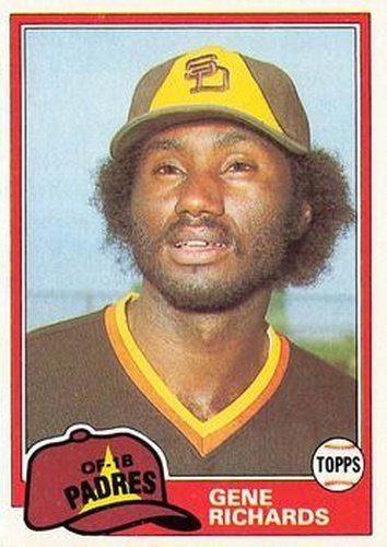 #171 Gene Richards - San Diego Padres - 1981 Topps Baseball