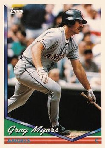 #171 Greg Myers - California Angels - 1994 Topps Baseball