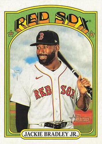 #171 Jackie Bradley Jr. - Boston Red Sox - 2021 Topps Heritage Baseball