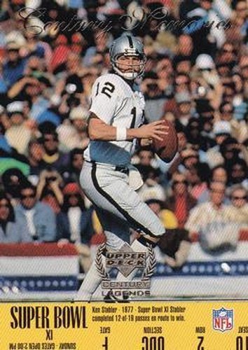 #171 Ken Stabler - Oakland Raiders - 1999 Upper Deck Century Legends Football