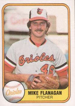 #171 Mike Flanagan - Baltimore Orioles - 1981 Fleer Baseball