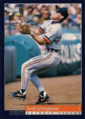 #171 Scott Livingstone - Detroit Tigers -1994 Score Baseball