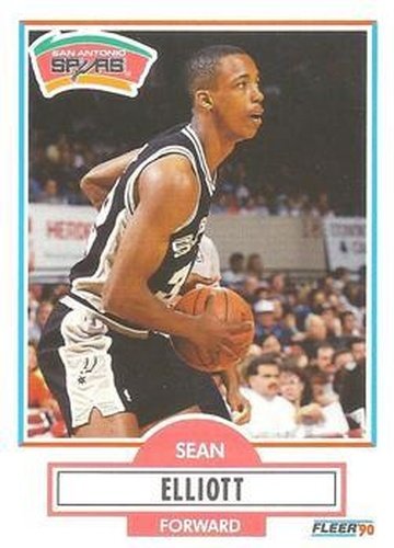 #171 Sean Elliott - San Antonio Spurs - 1990-91 Fleer Basketball