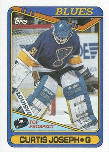 #171 Curtis Joseph - St. Louis Blues - 1990-91 Topps Hockey